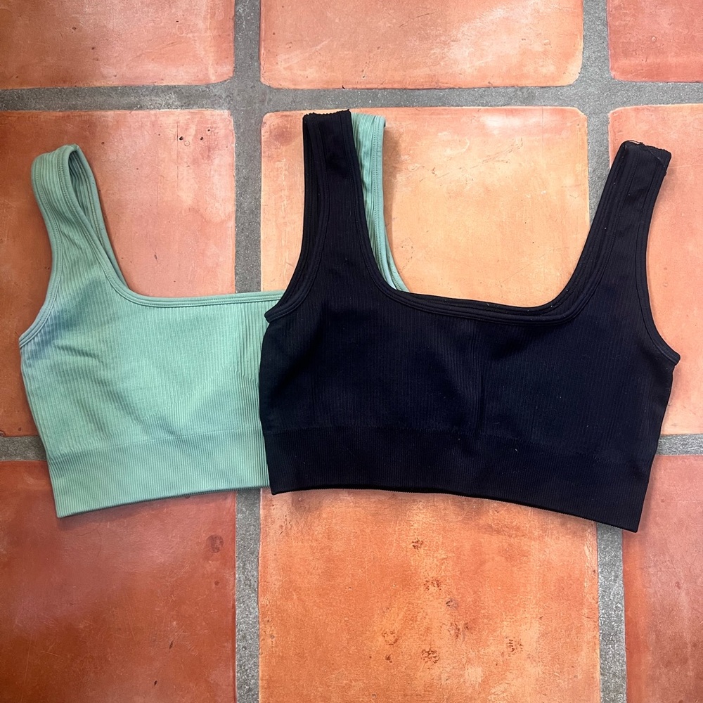 OQQ Ribbed Sports Bra bundle